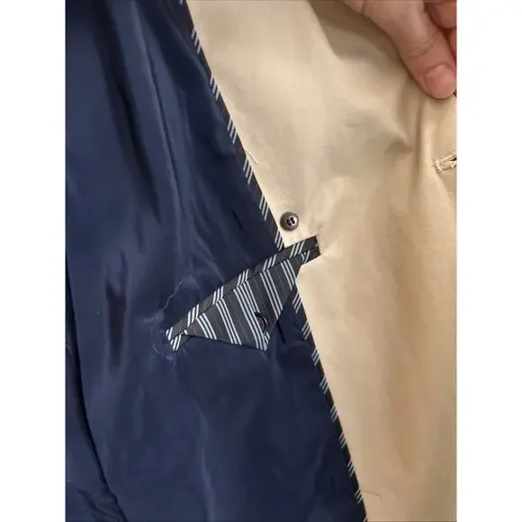 J Crew 2018 Icon Trench Coat Belted Tan Khaki Double Breasted H5852 Size 2